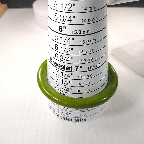 Bakelite vintage green swirl bangle tested f - Picture 4 of 4